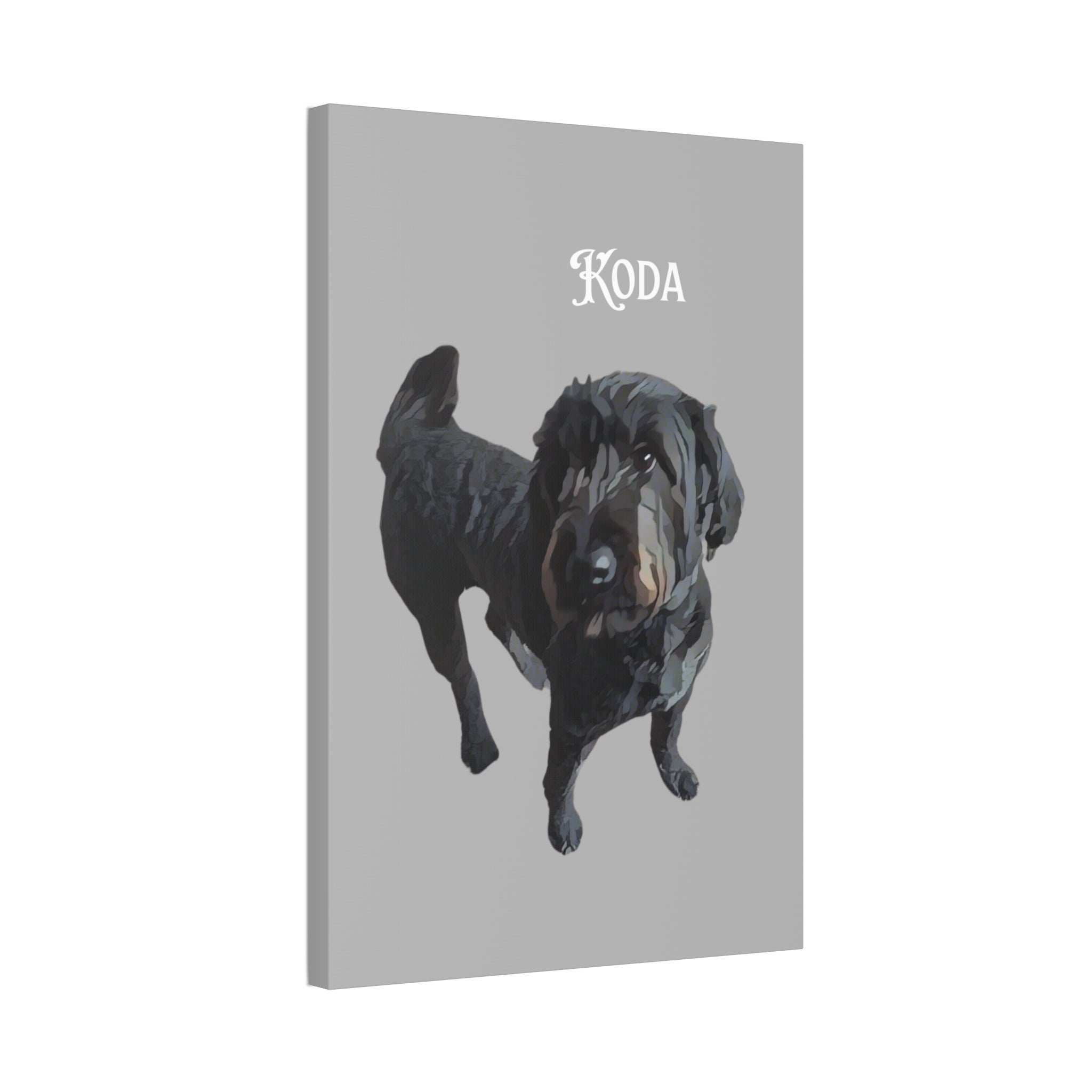 PAW-sonalized Light Grey Canvas Print | Upload Photo~Choose size
