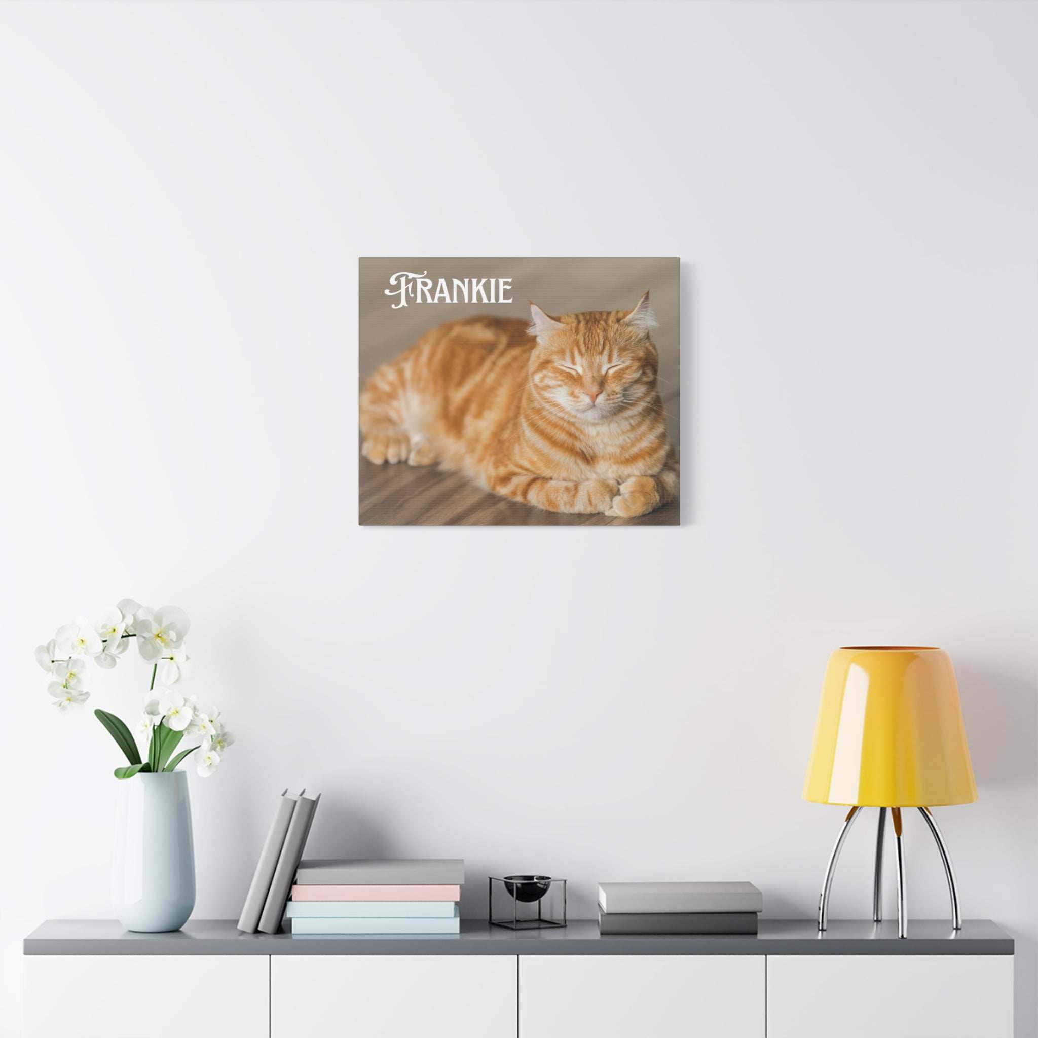 Personalized Landscape Photo Canvas Wall Art - Stretch Framed Print for Pet Lovers
