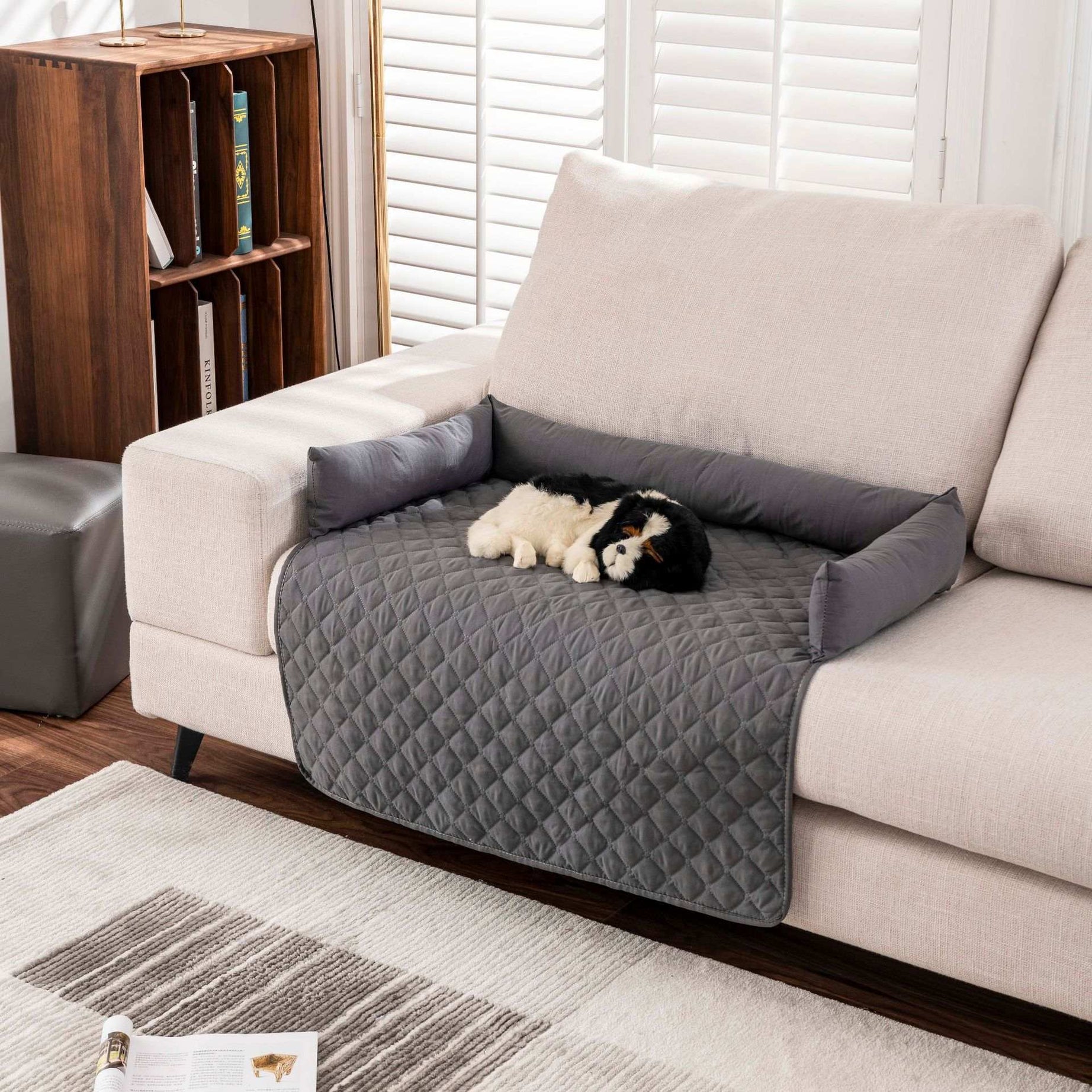 Waterproof Pet Mat with Side Bolsters - Furniture Protector Cover