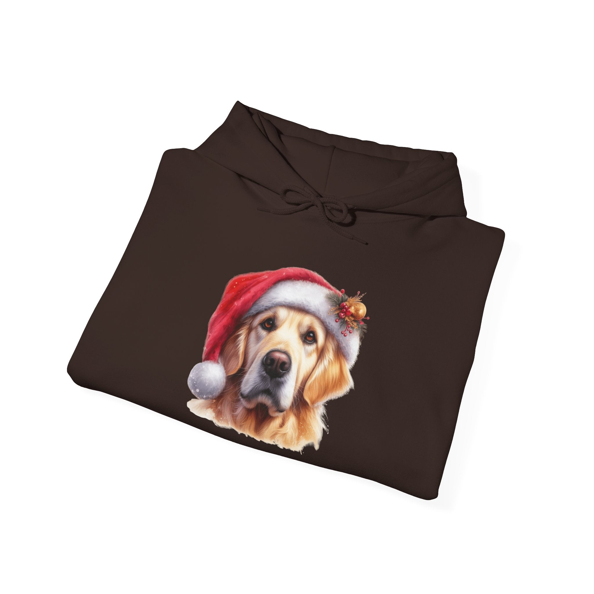 Christmas Hoodie - Golden Retriever in Santa Hat