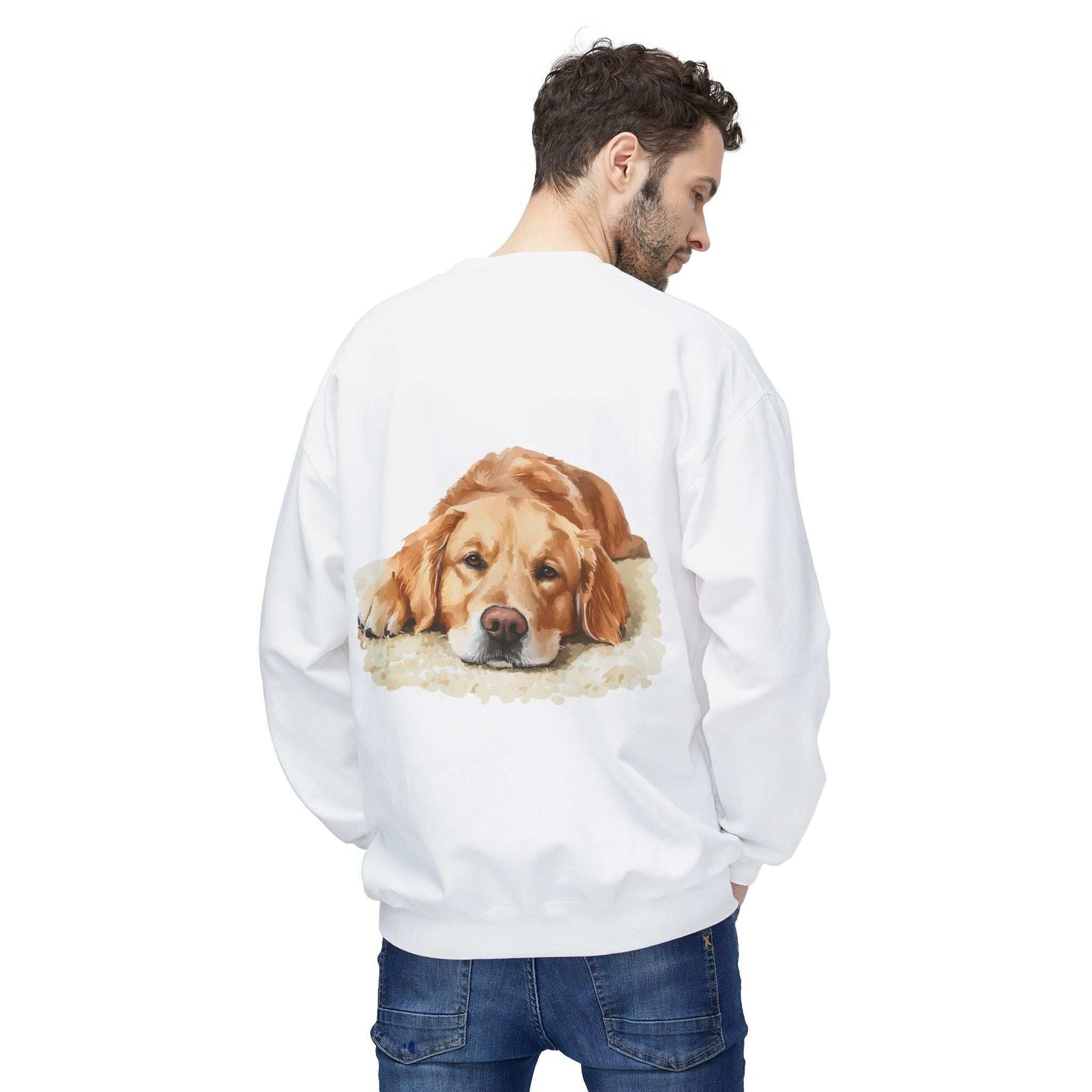 Cozy Golden Retriever Sweatshirt - Naptime Ahead Cloud