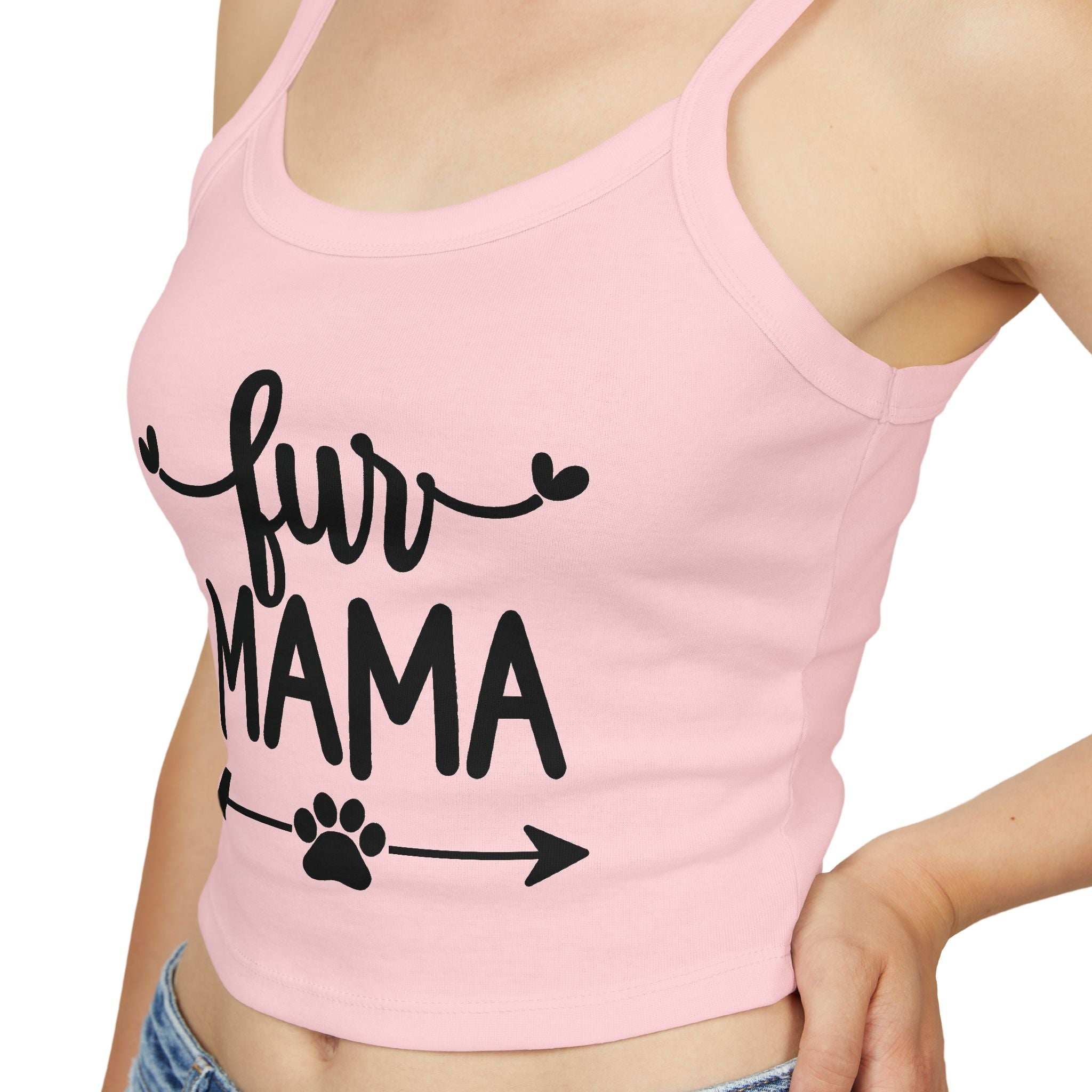 Fur Mama Spaghetti Strap Tank Top - Perfect for Dog Moms
