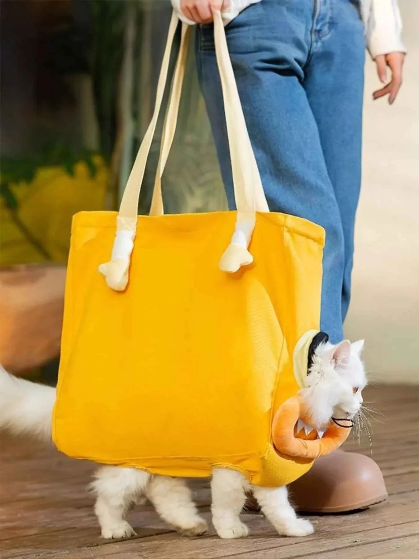 Portable Pet Bag - Breathable Canvas Carrier
