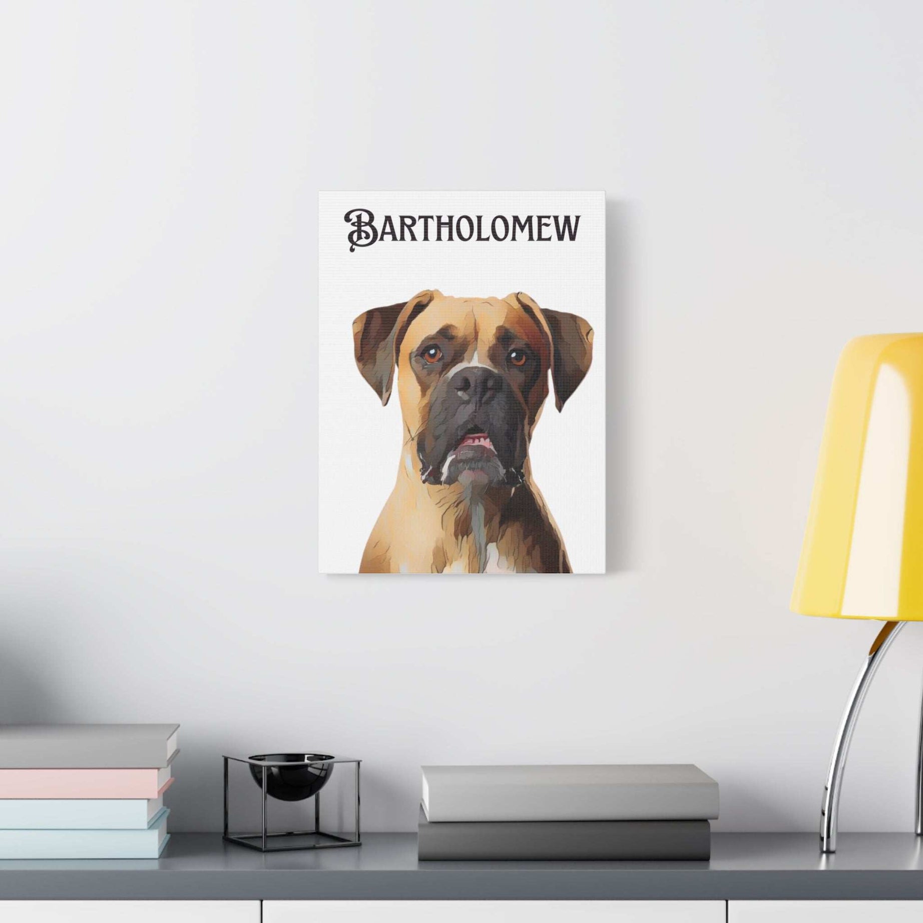 PAW-sonalized White Canvas Print | Upload Photo~Choose size