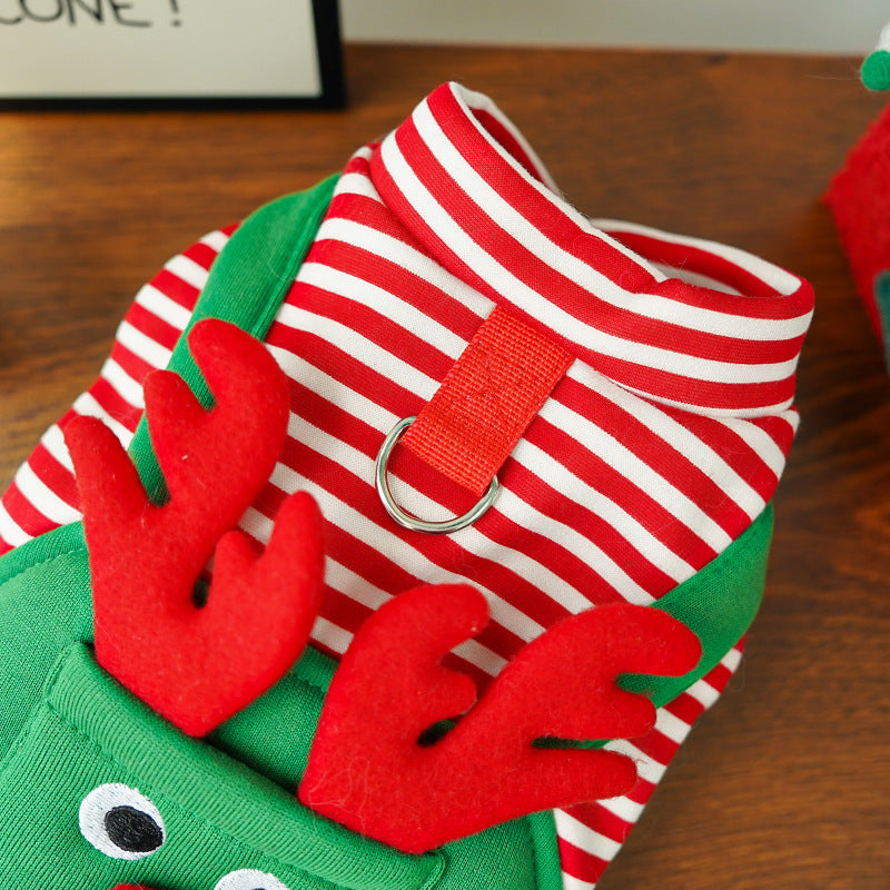 Christmas Reindeer Pet Costume - Dog & Cat Holiday Outfit