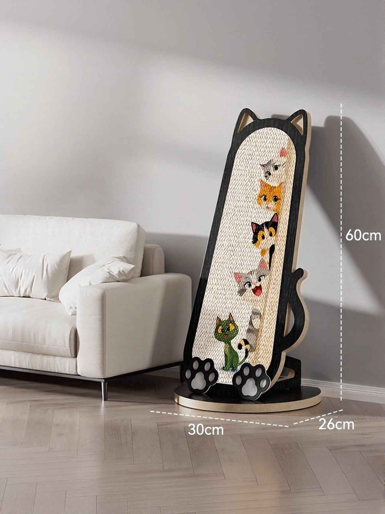 Cat Scratching Post Cat-Shaped - Sisal 8 Style Designs