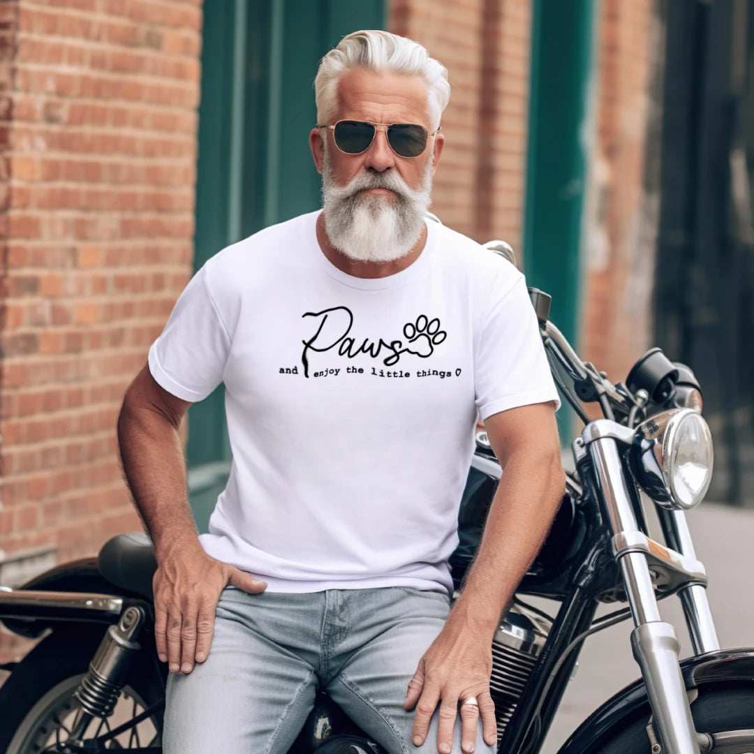 Enjoy Paws T-Shirt - Pet Lover Apparel for Dog & Cat Parents