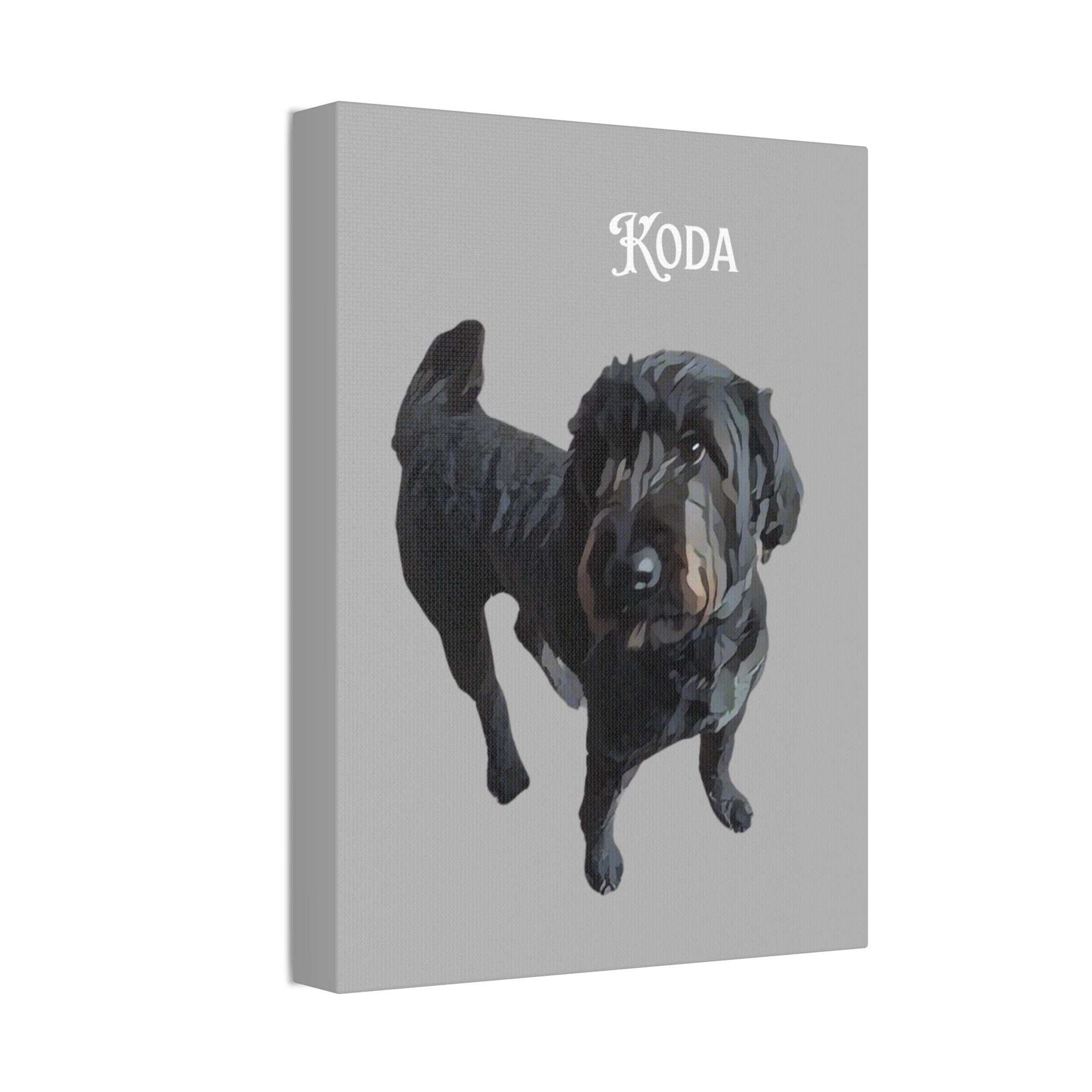PAW-sonalized Light Grey Canvas Print | Upload Photo~Choose size
