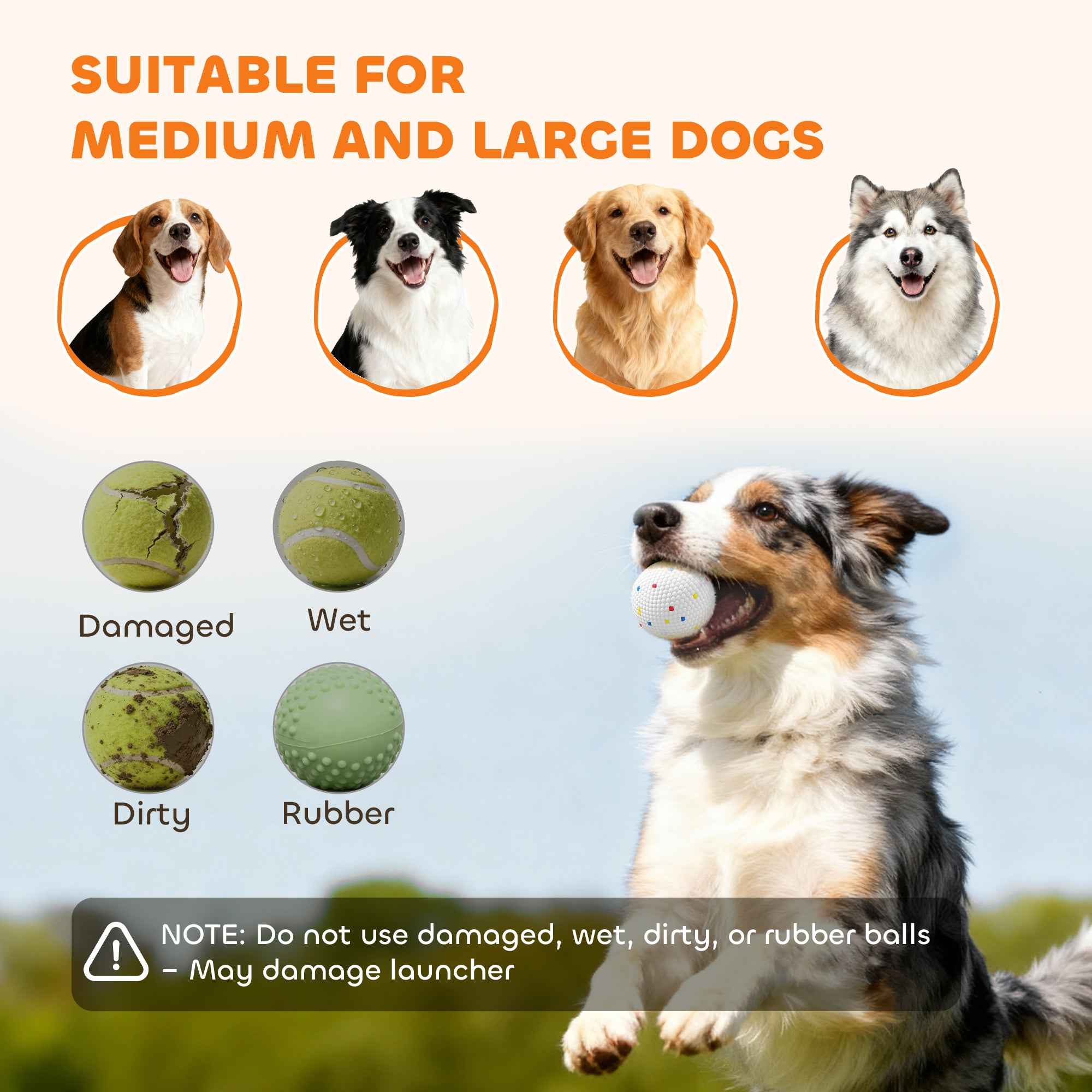 Automatic Dog Ball Launcher - 26-79 FT Remote Control