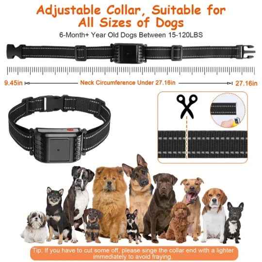Dog Wireless Fence + Training Collar - 990ft Range Waterproof