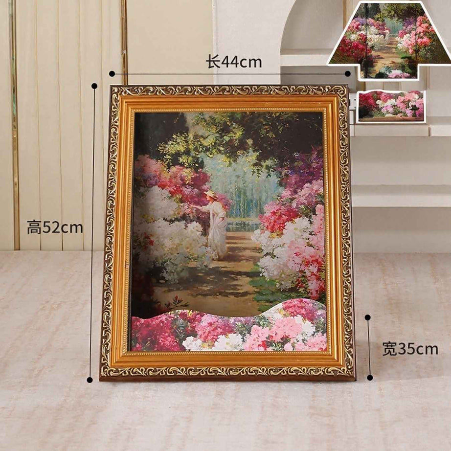 Cat House Artistic Frame - Famous Painting Cardboard Hideaway