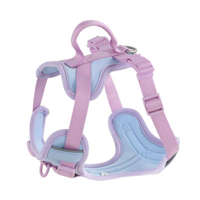 Dog Collar Harness Hand Holding and Rope Leash - Easy Control