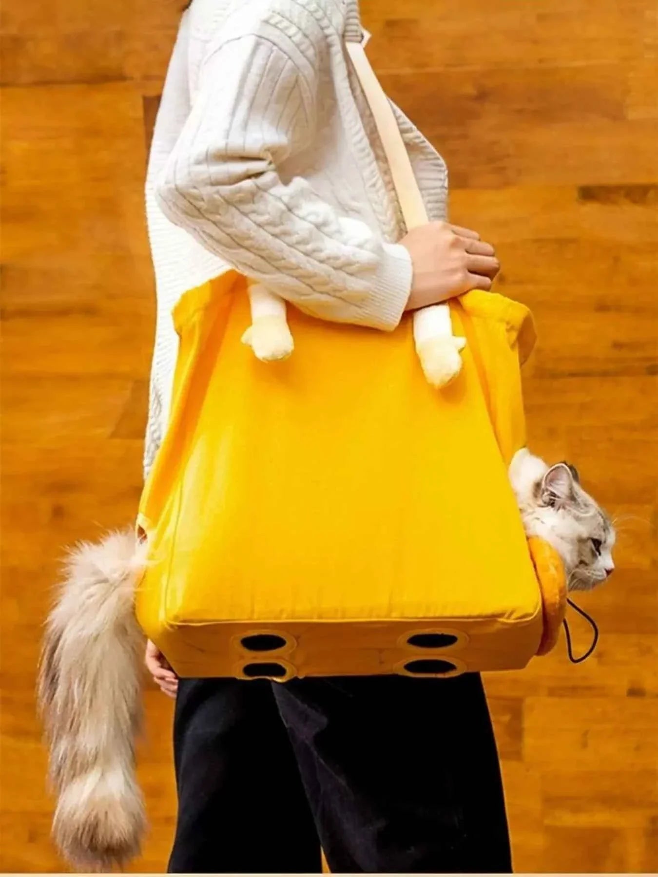 Portable Pet Bag - Breathable Canvas Carrier