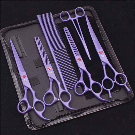 Pet Grooming Scissors Set - Dog Cat Hair Trimming Kit