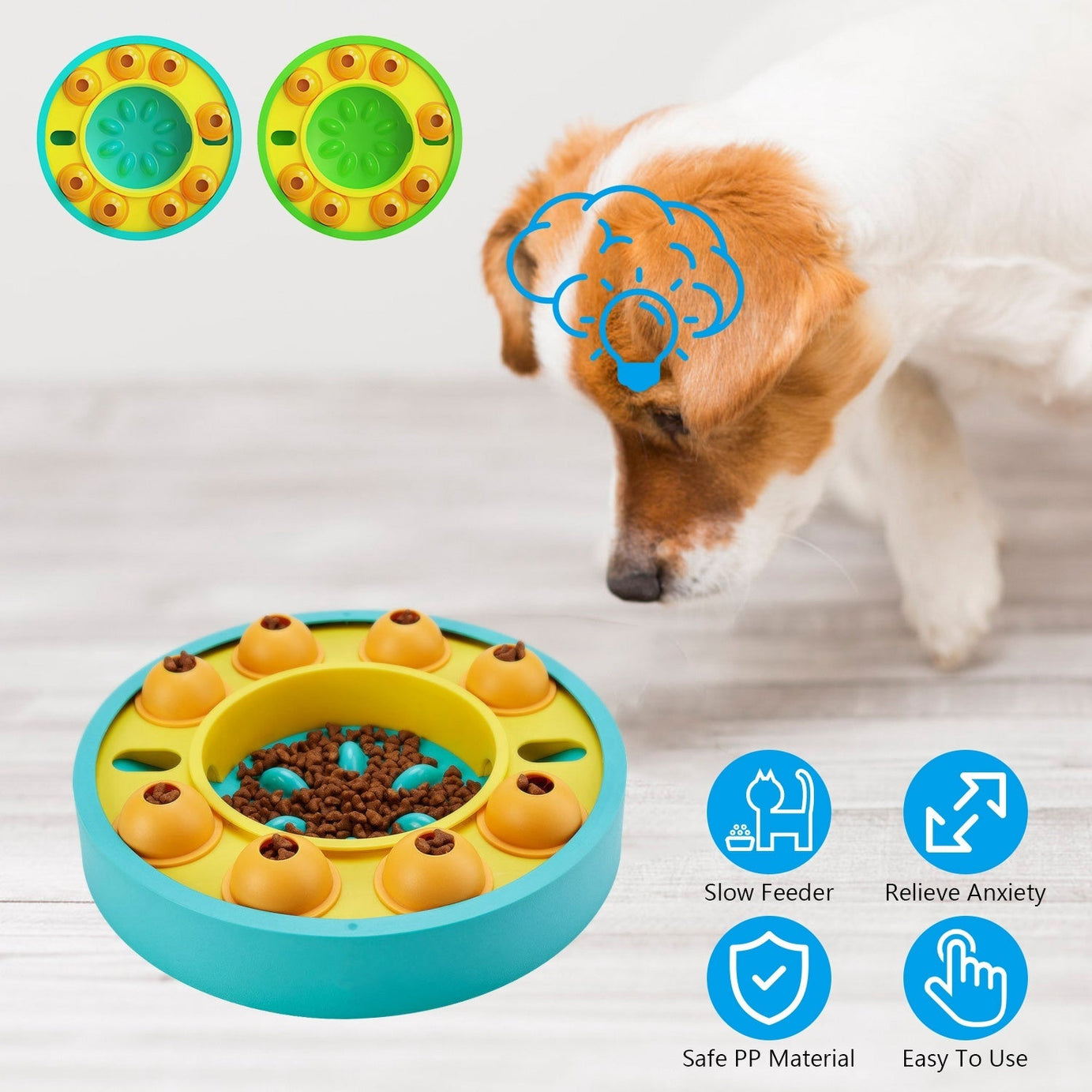 Dog Puzzle Feeder - Slow Feeding IQ Training Toy
