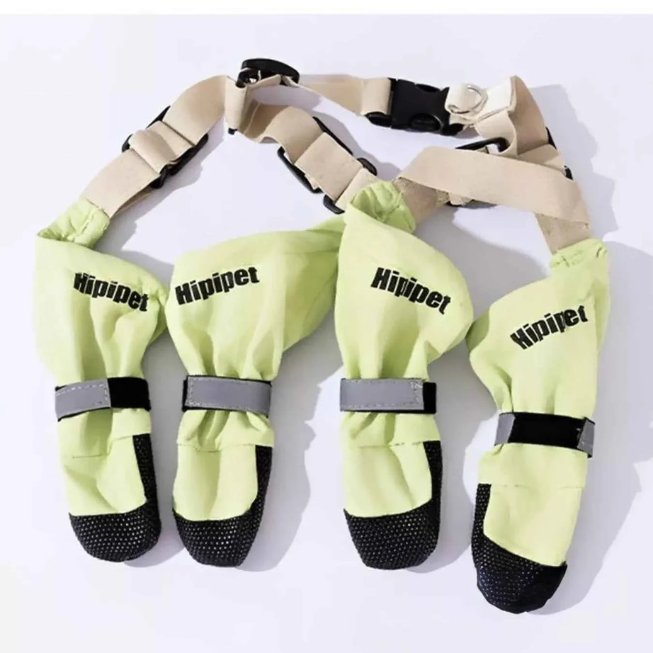 Dog Boots Waterproof Protective - Adjustable Paw Shoes