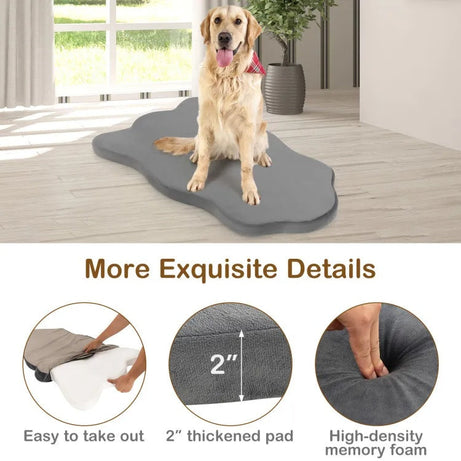 Large Dog Orthopedic Bed - Memory Foam with Washable Cover
