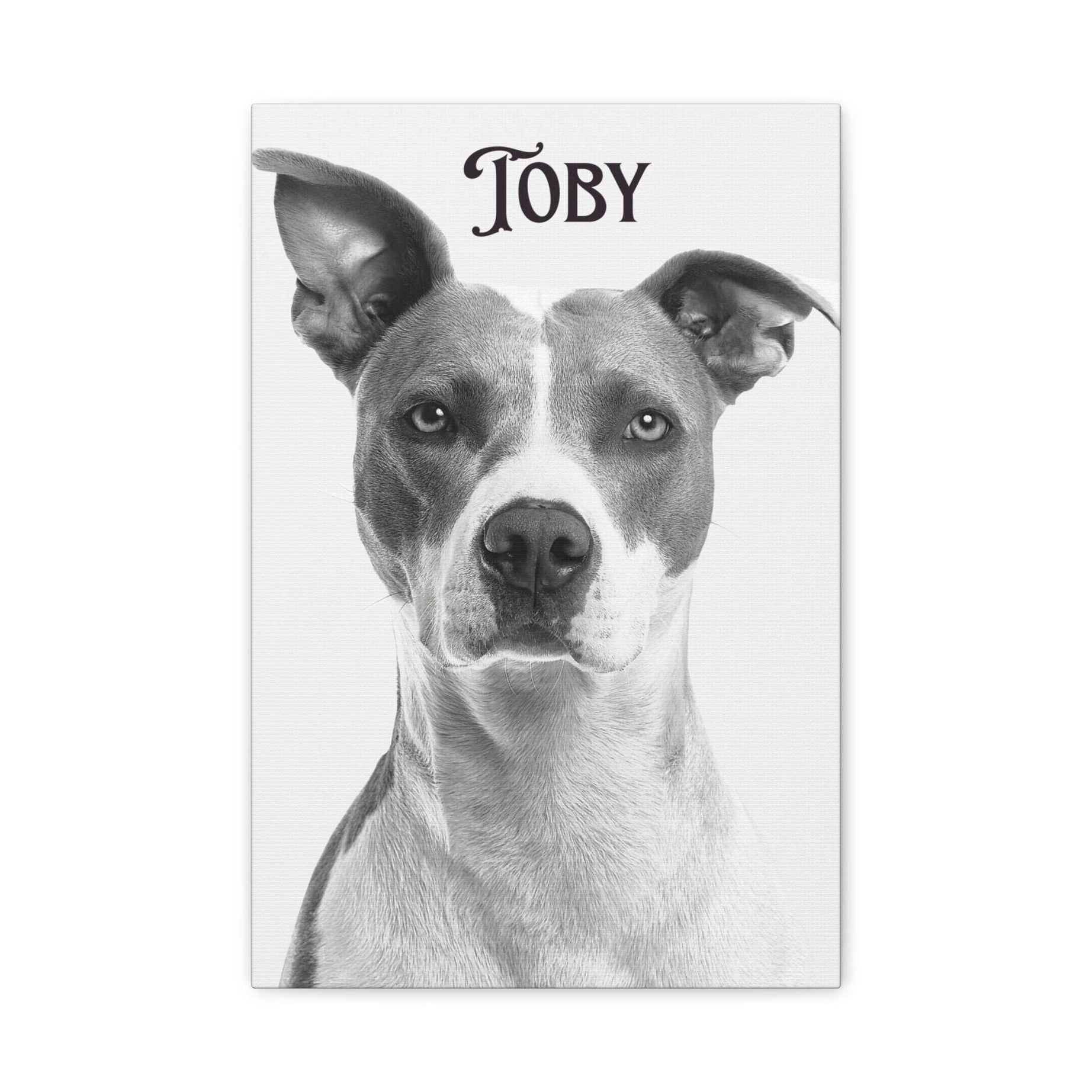 Custom Portrait Photo Canvas Print - Stretched Wall Art for Pet Lovers
