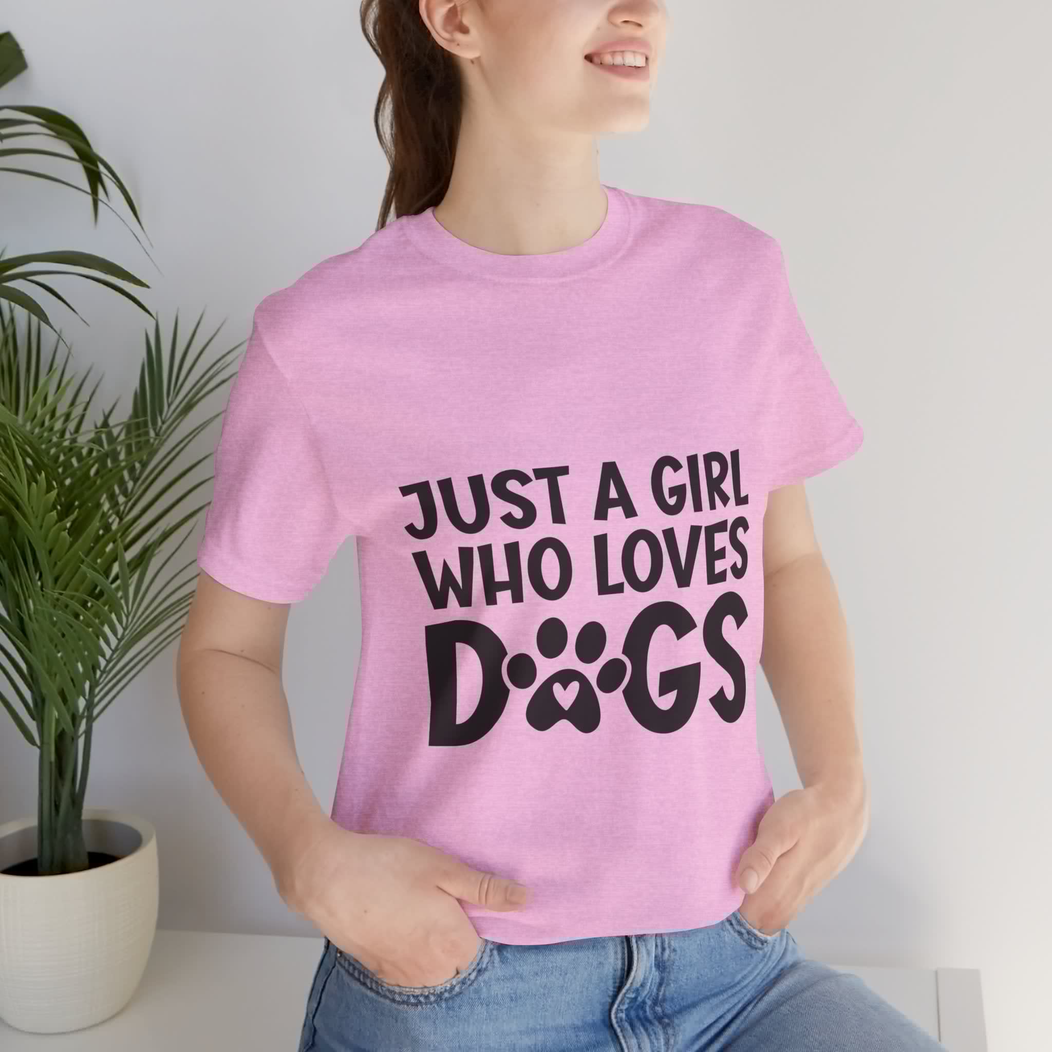 Dog Lover Unisex Tee - Just a Girl Who Loves Dogs