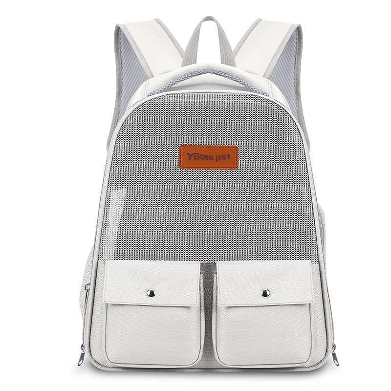 Pastel Color Breathable Large Capacity Foldable Pet Bag Backpack