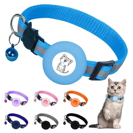 Apple Air Tag Tracker Protective Cover Anti-missing Pet Positioning Reflective Cat Collar