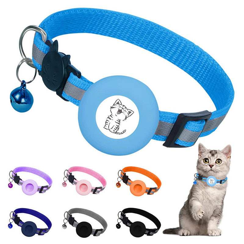 Apple Air Tag Tracker Protective Cover Anti-missing Pet Positioning Reflective Cat Collar