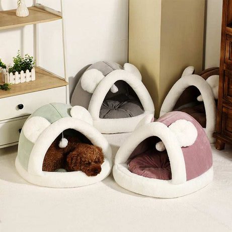 Pet Tent Cave Bed For Cats Small Dogs - Comfortable Pet Sleeping Bed