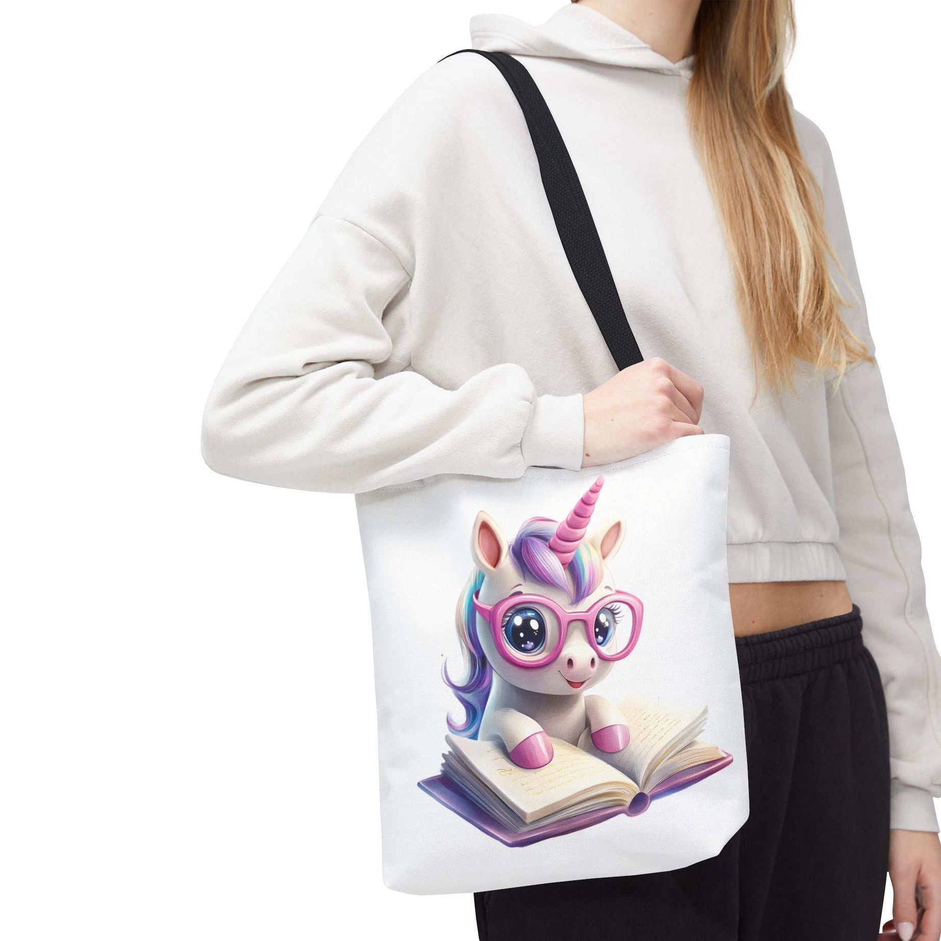 Cute Unicorn Reading Tote Bag - Perfect for Book Lovers