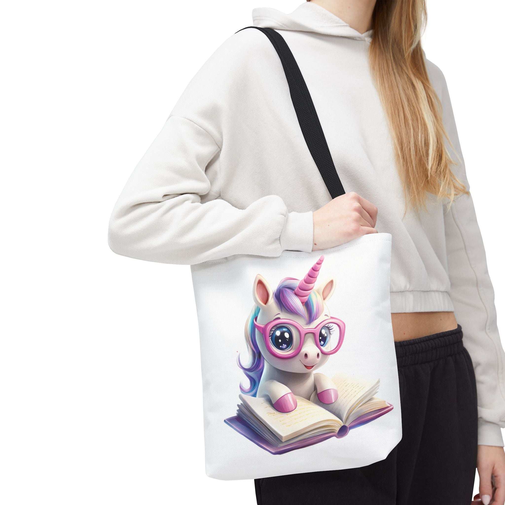 Cute Unicorn Reading Tote Bag - Perfect for Book Lovers
