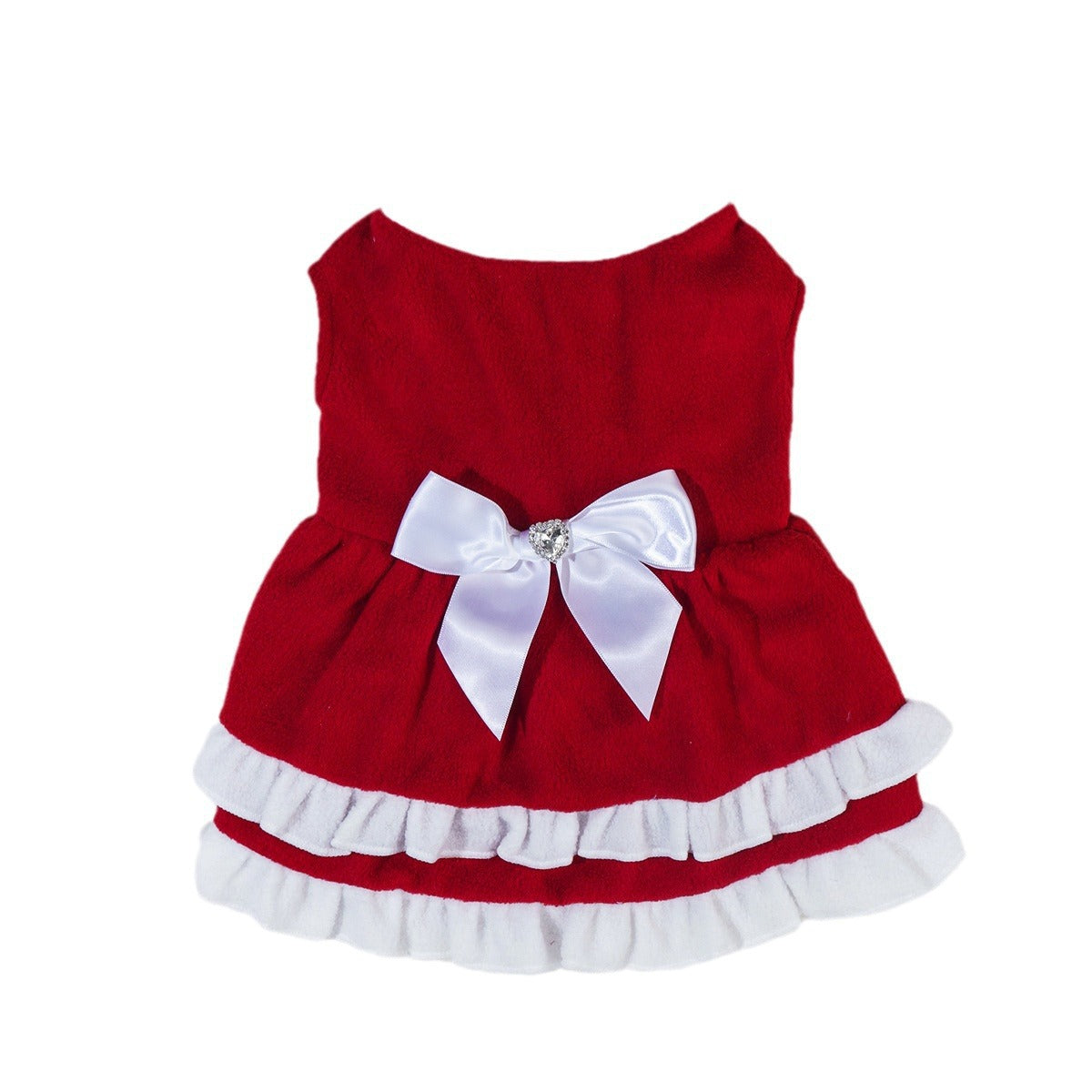 Bow Princess Dress - Pet Christmas Holiday Outfit