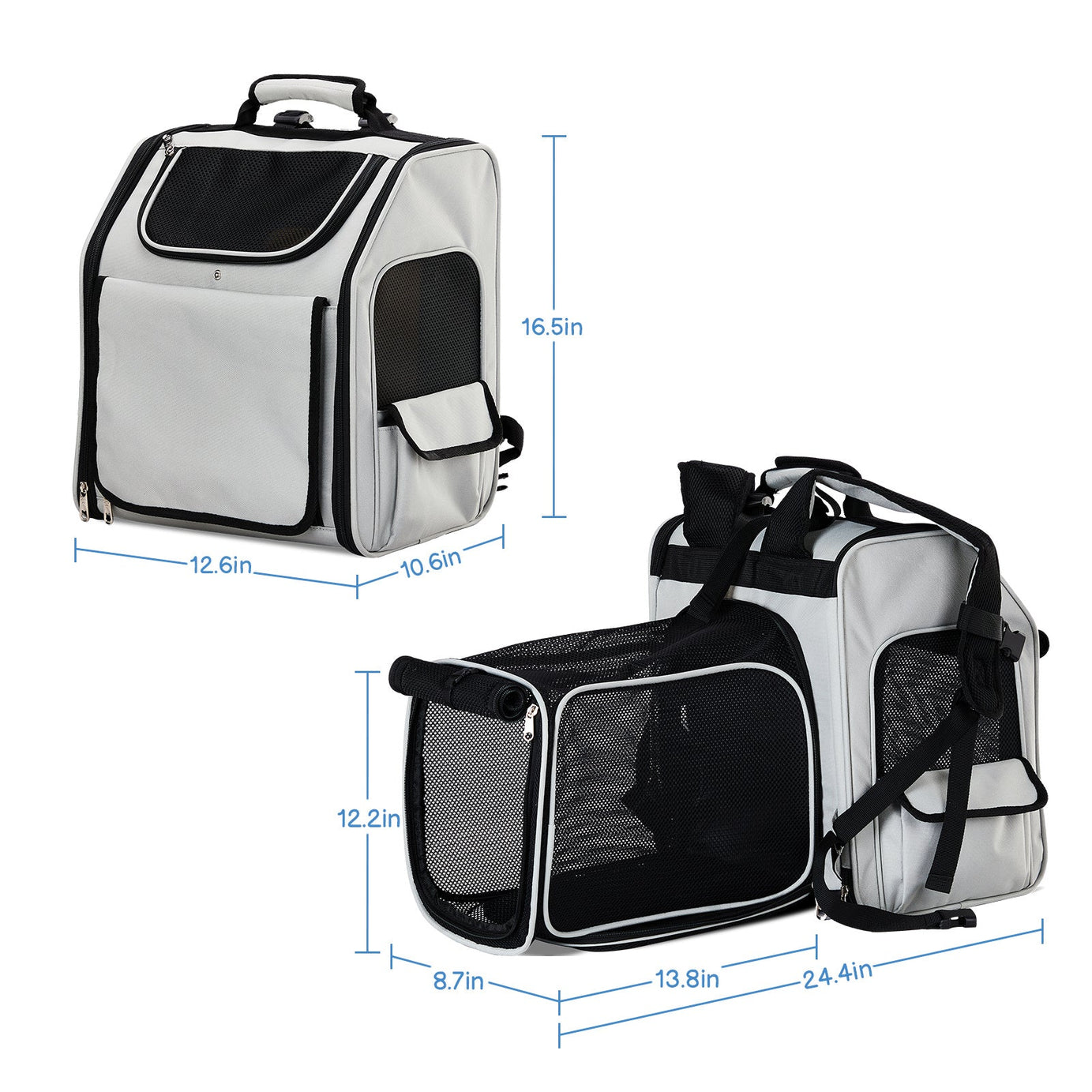 Sky Traveler Backpack - Expandable Pet Carrier for Flights