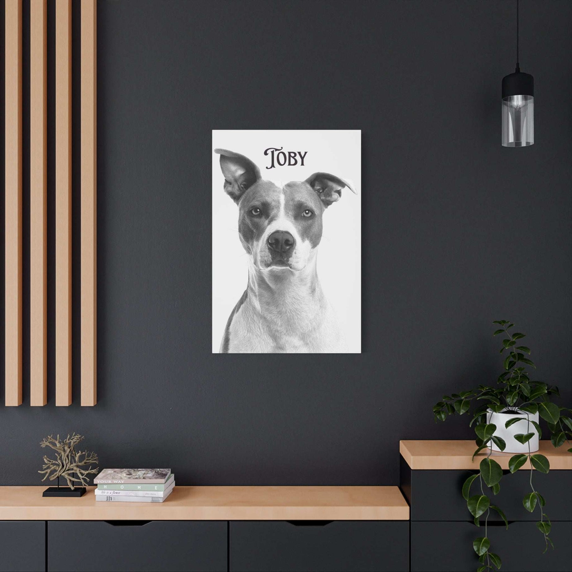Custom Portrait Photo Canvas Print - Stretched Wall Art for Pet Lovers