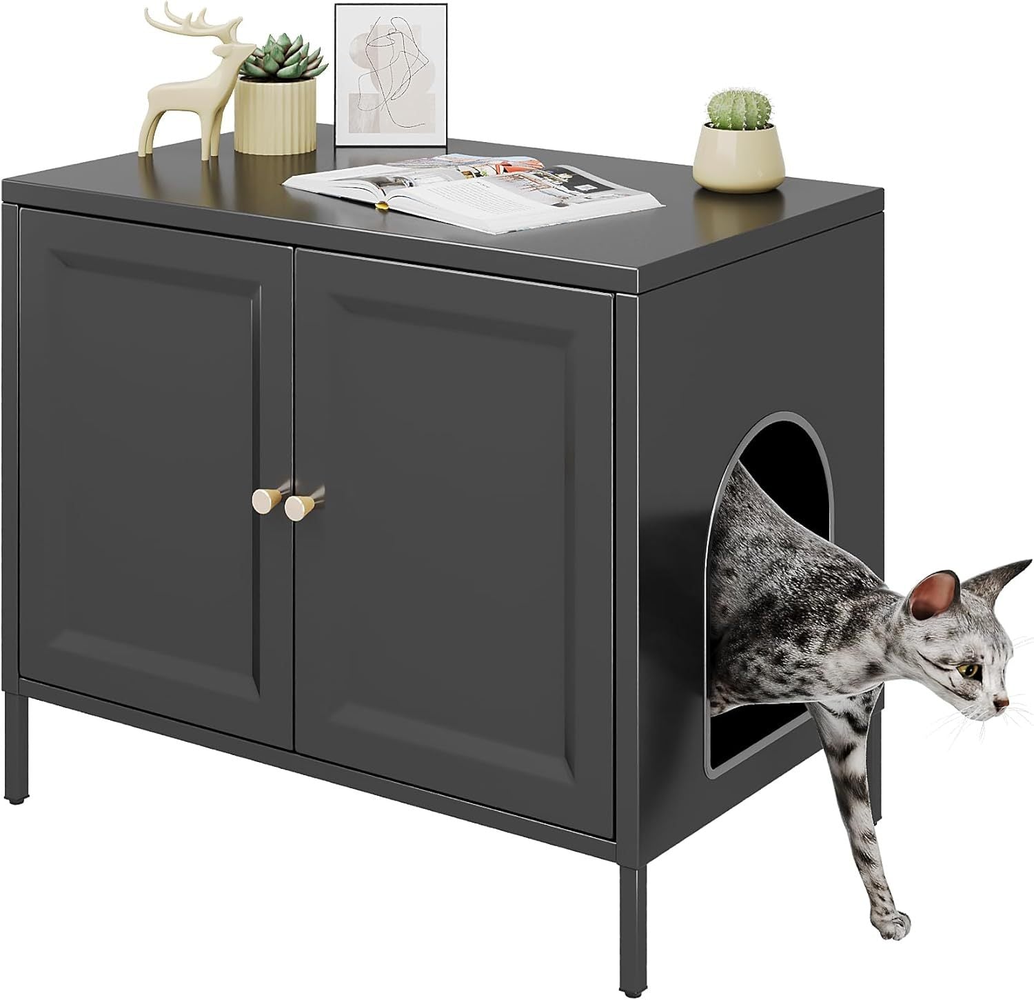 Hidden Barn Cabinet - Metal Cat Litter Box Enclosure