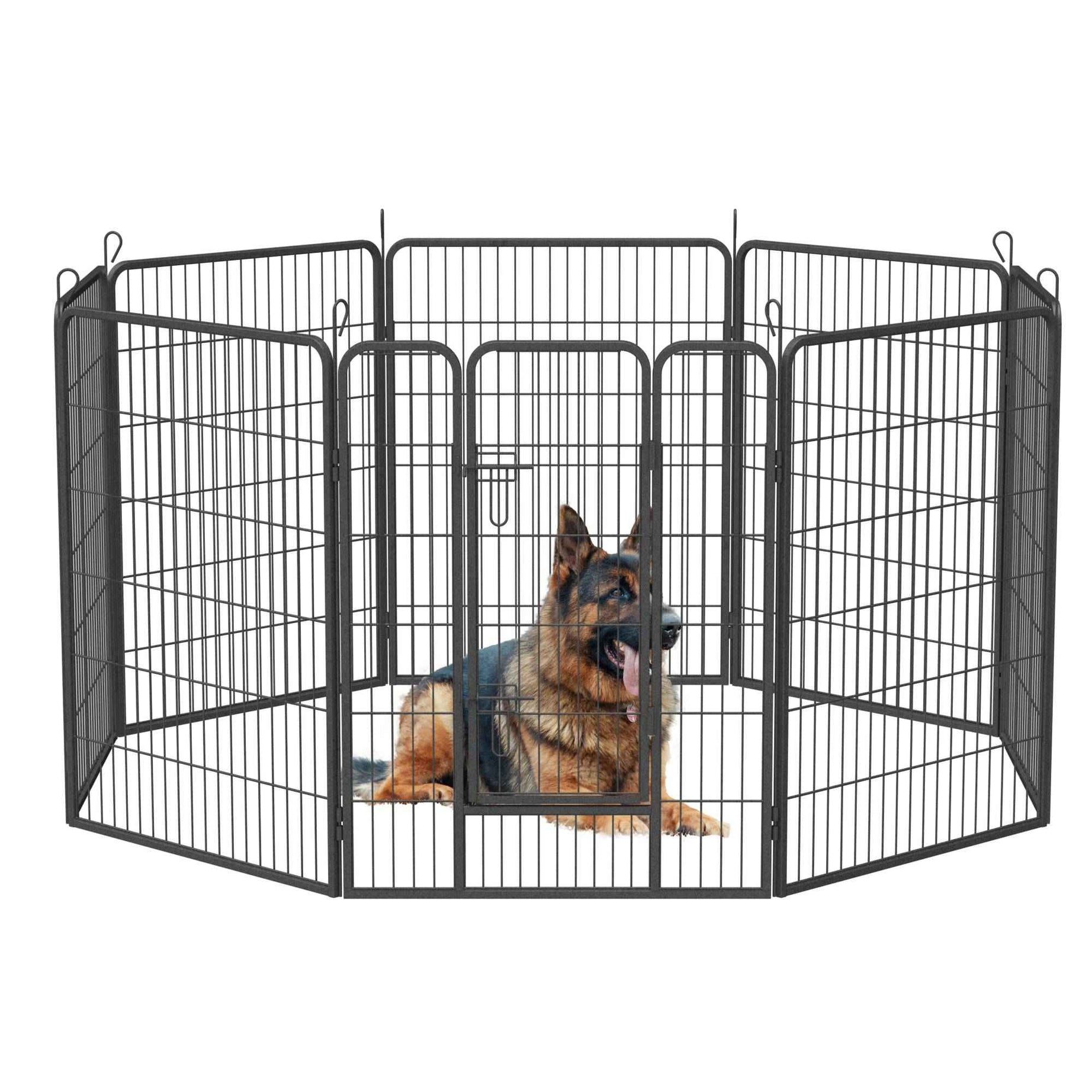 Dog Playpen For Large Dogs - 8 Panel with Door