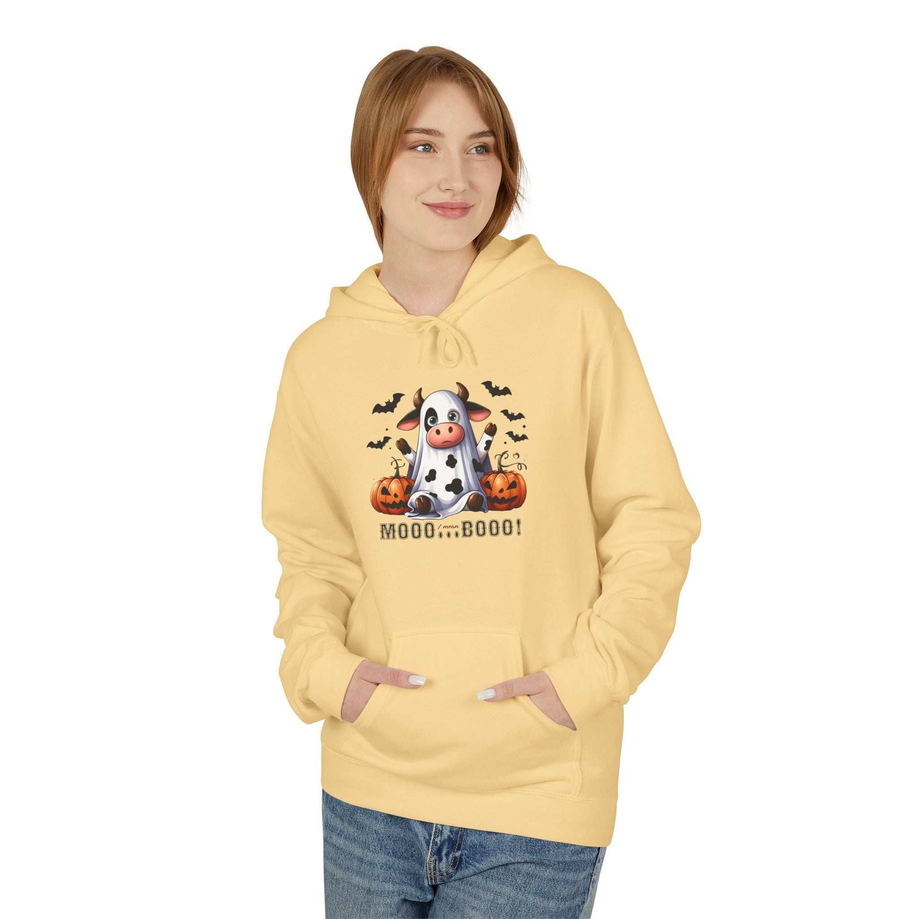 Mooo Cow Hoodie - Soft Fleece Unisex Sweatshirt