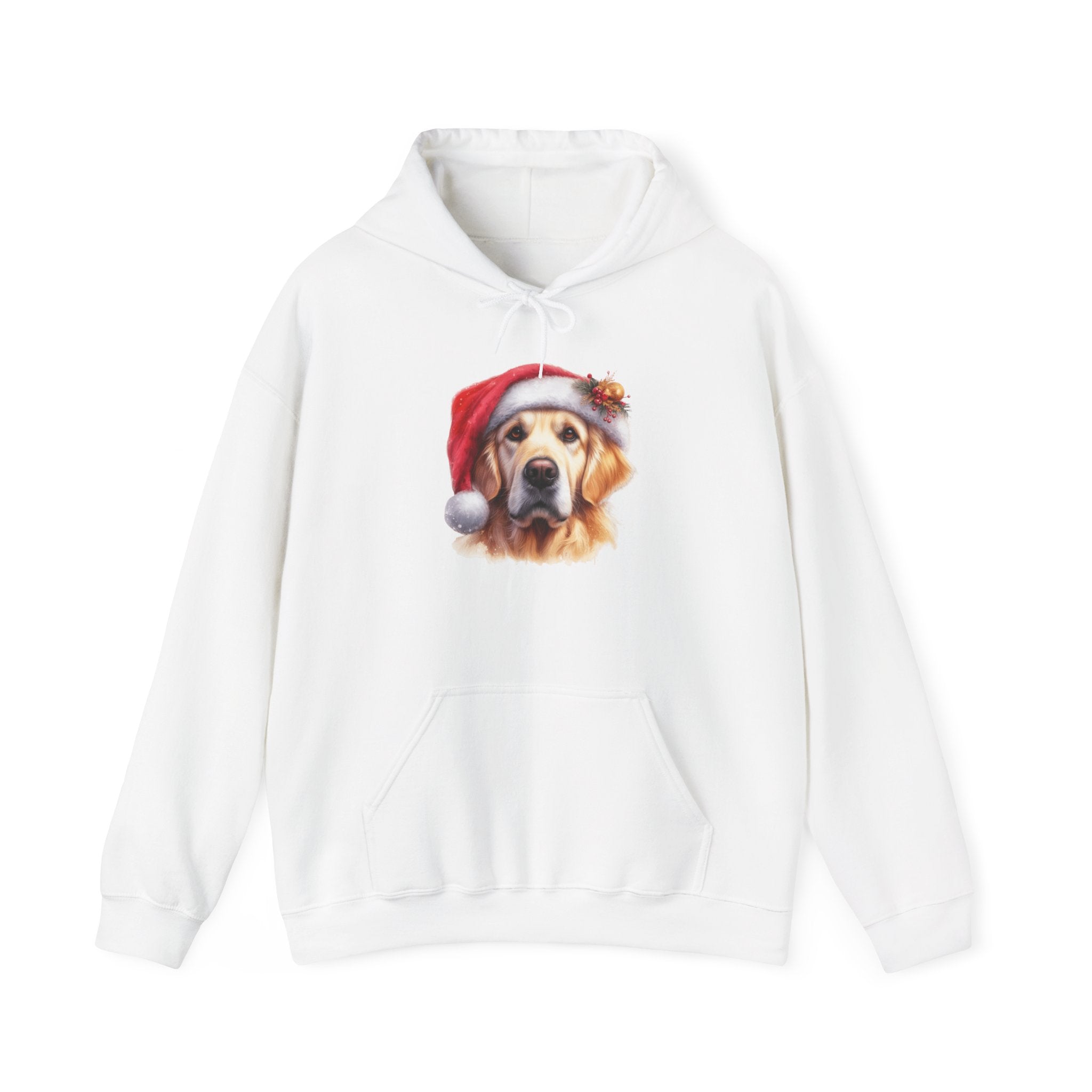 Christmas Hoodie - Golden Retriever in Santa Hat