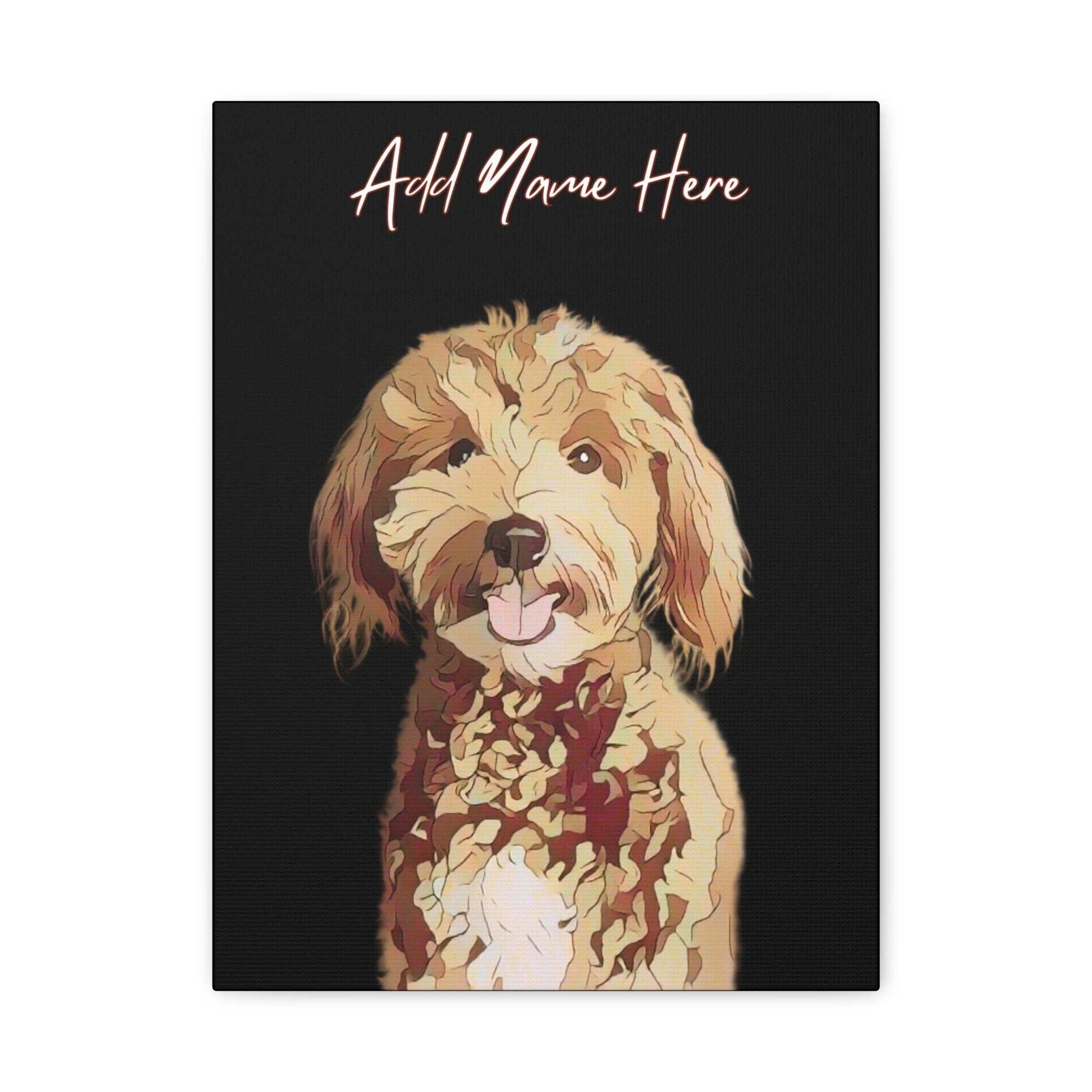 Custom Cartoonify Portrait Canvas - Personalized Art for Pet Lovers