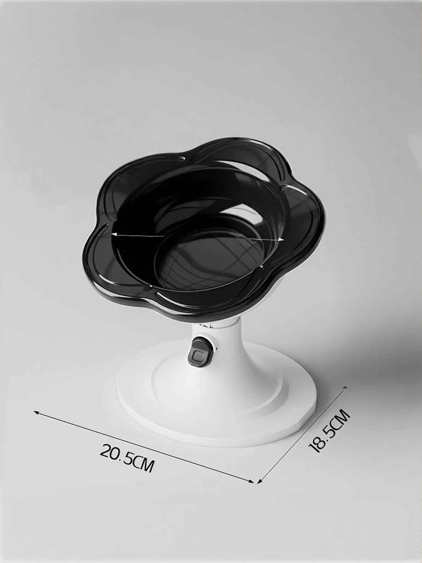 Pet Flower Bowl Ceramic - Elevated Pedestal Feeding Dish