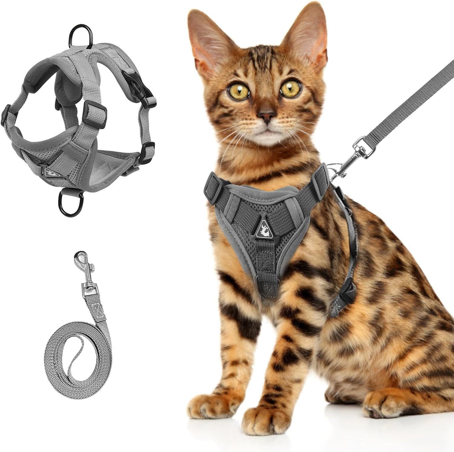 Anti-Escape Cat Harness - Breathable Mesh Leash Set