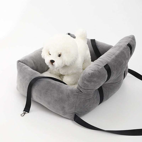 Soft Plush Nest Pet Bed Car Seat - Secure Your Pet