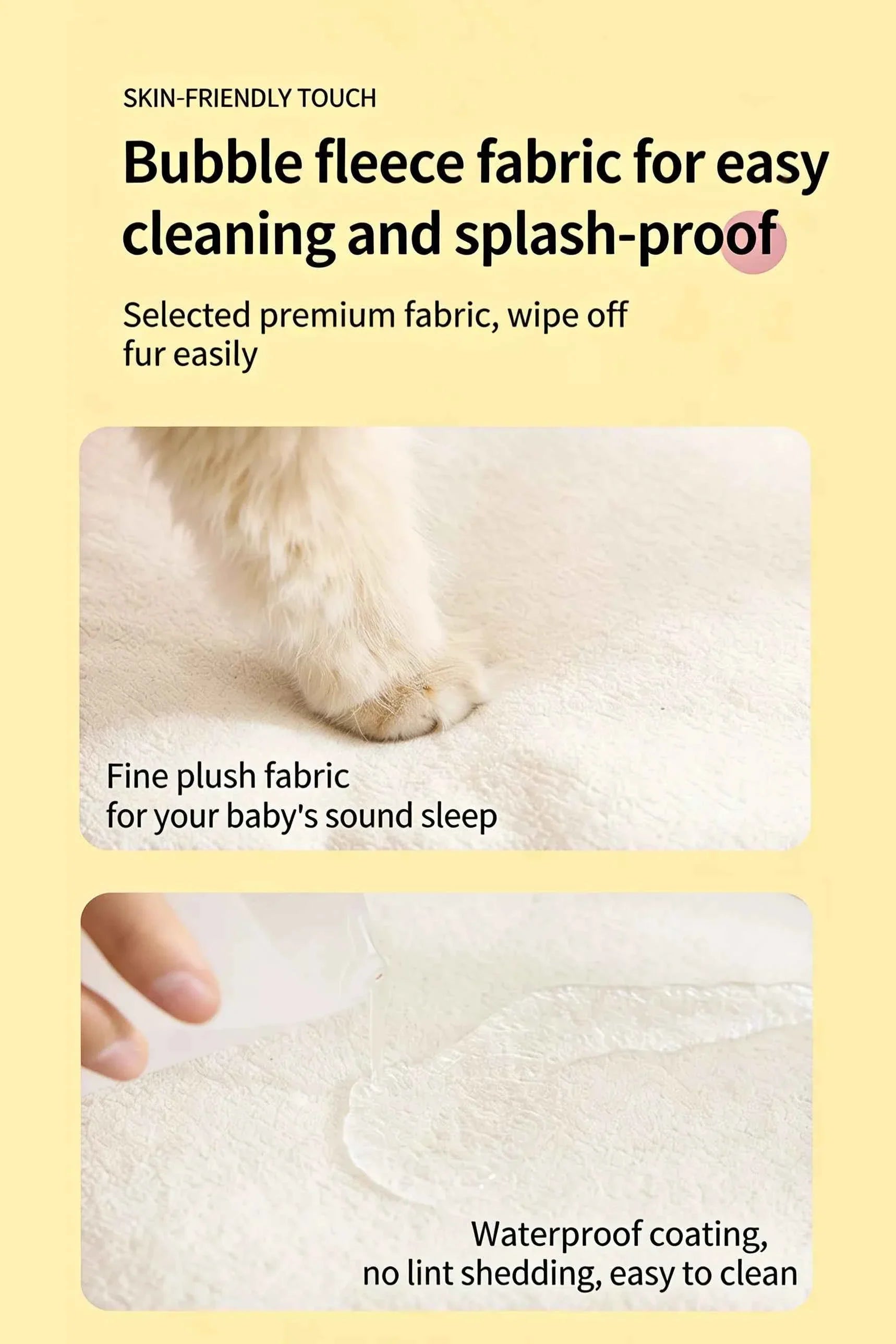 Pet Mat with Bow - Cartoon Plaid Design Bed