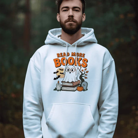 Halloween Cute Ghost Read More Books Hoodie Sweatshirt