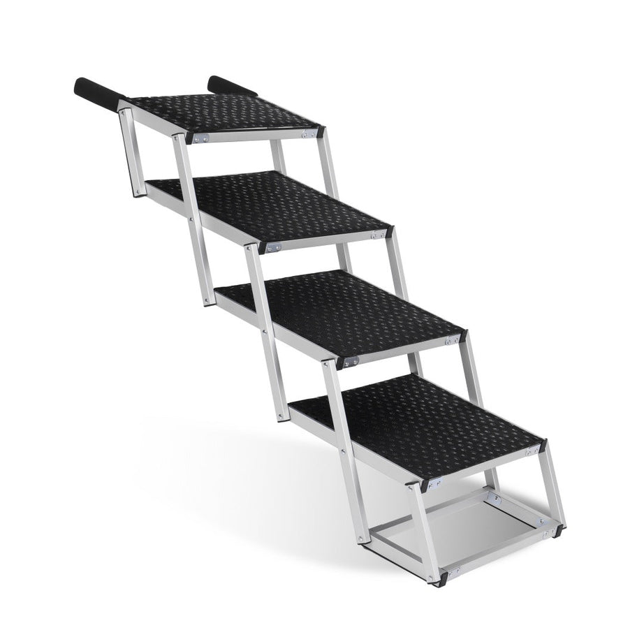 Foldable Dog Ramp for Cars - Portable Stairs for Large Dogs 250lbs