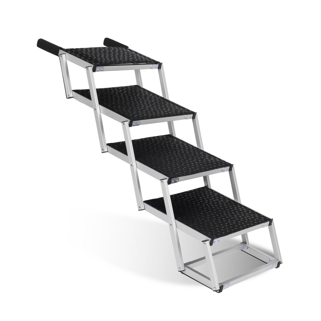 Foldable Dog Ramp for Cars - Portable Stairs for Large Dogs 250lbs