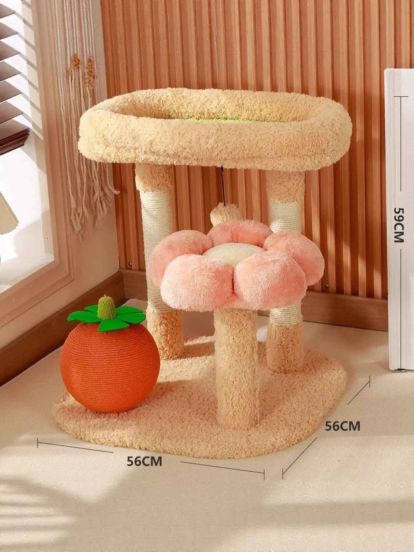 Cat Scratching Post Sisal - Soft Plush Tower Platform