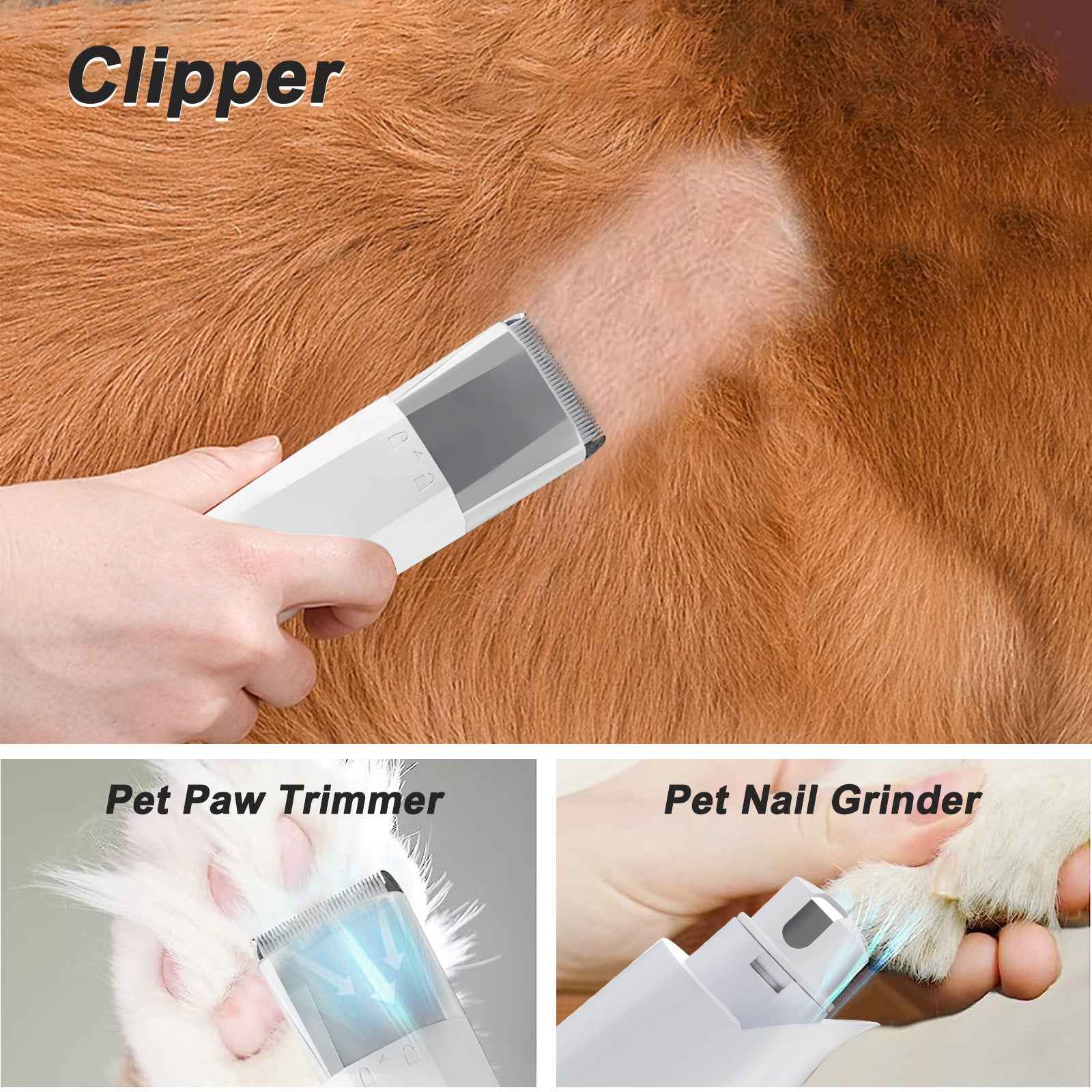 Complete Pet Grooming Kit for Heavy Shedding Dogs - Vacuum