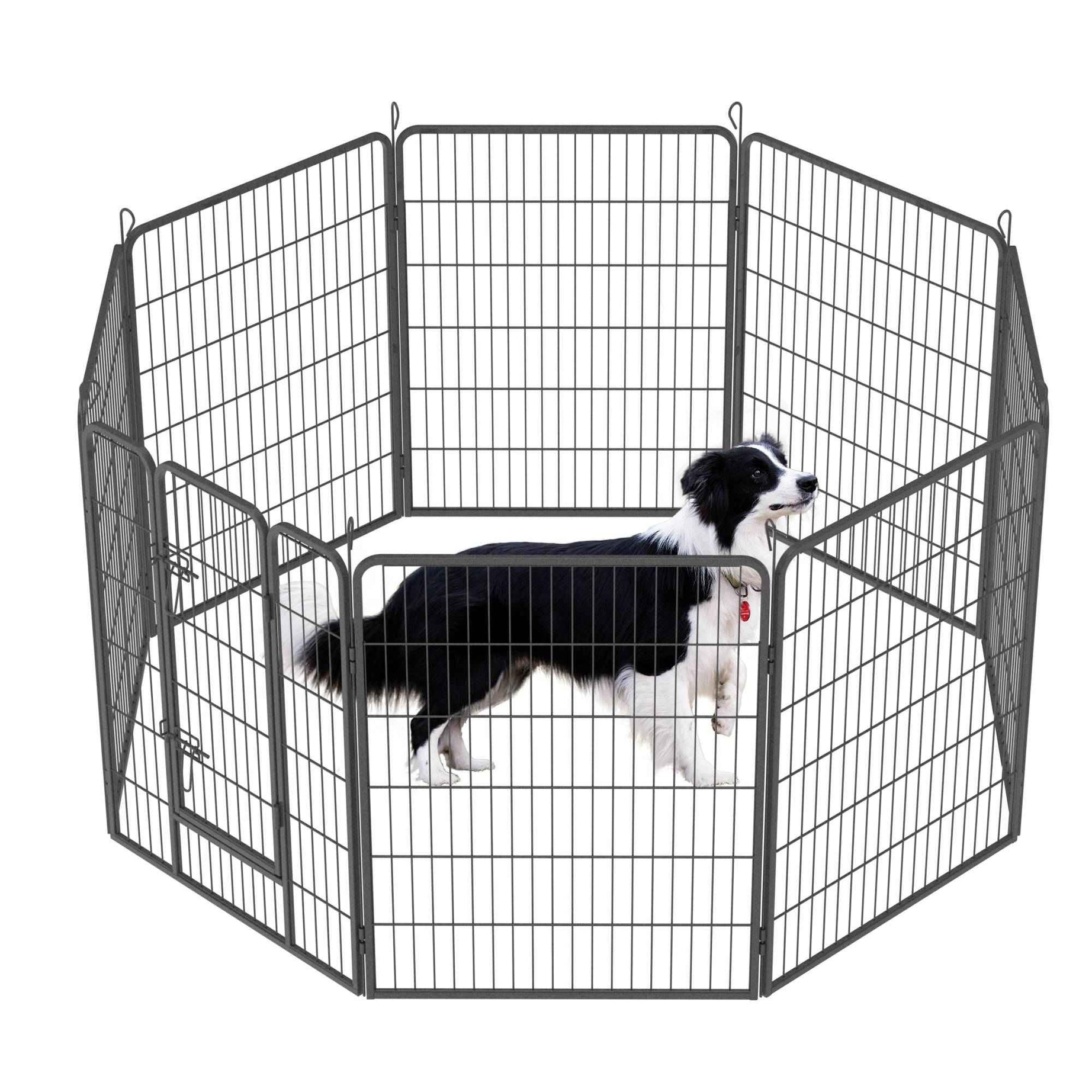 Dog Playpen For Large Dogs - 8 Panel with Door