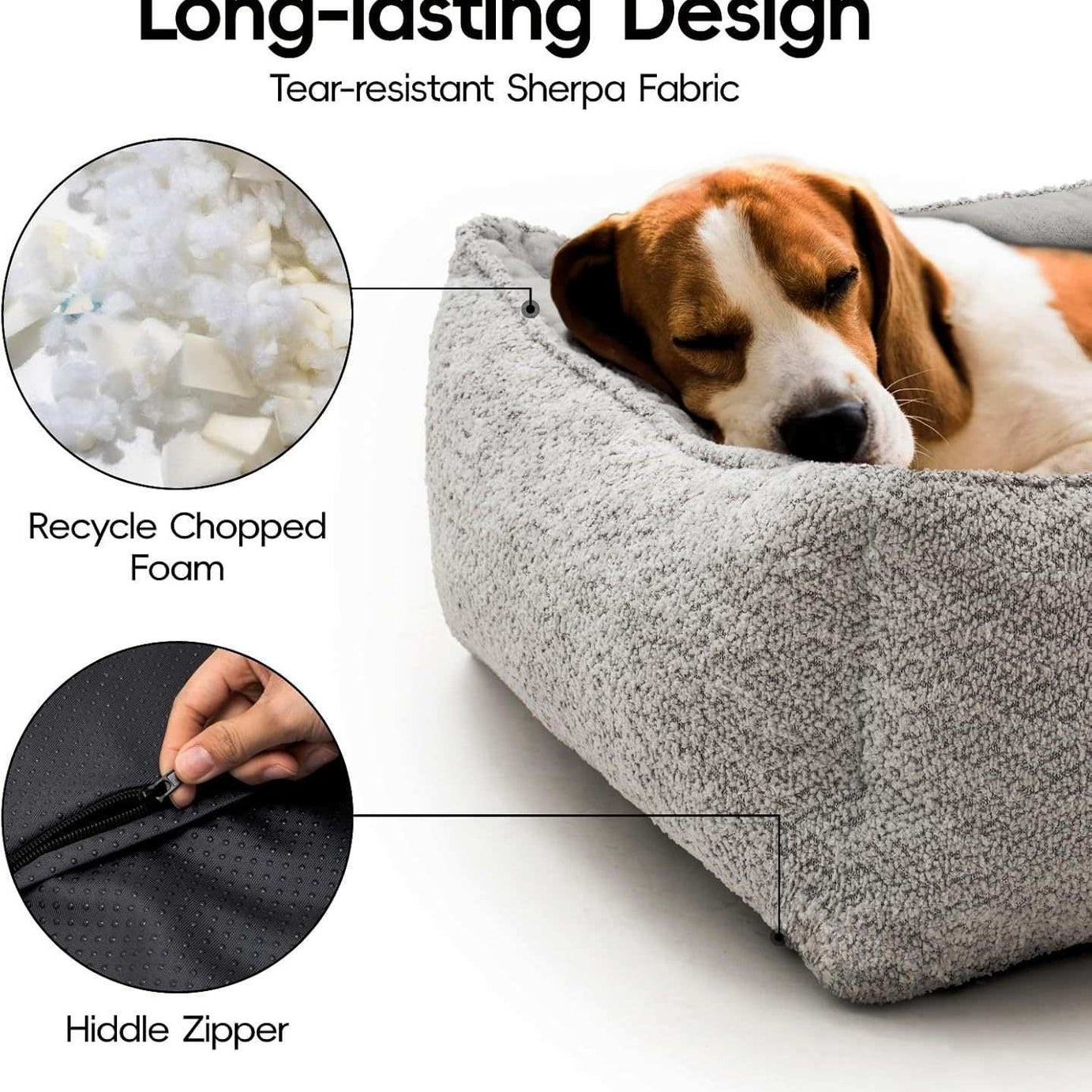 Rectangle Pet Bed - Medium Warming Calming