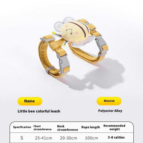 Fun "Cute Bee" Small Pet Harness & Matching Lead