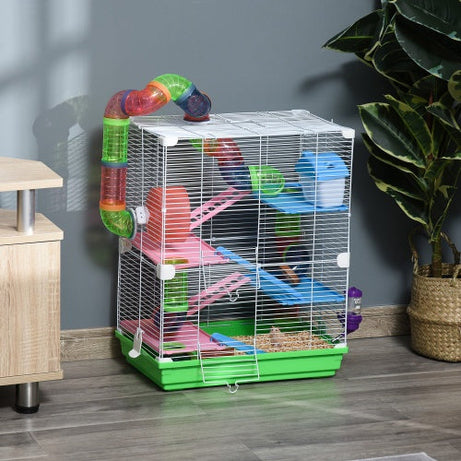 5-Tier Hamster Cage - Complete Habitat with Tunnels